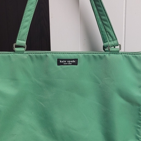Vintage Kate Spade Nylon Green Shoulder Bag - Picture 7 of 10